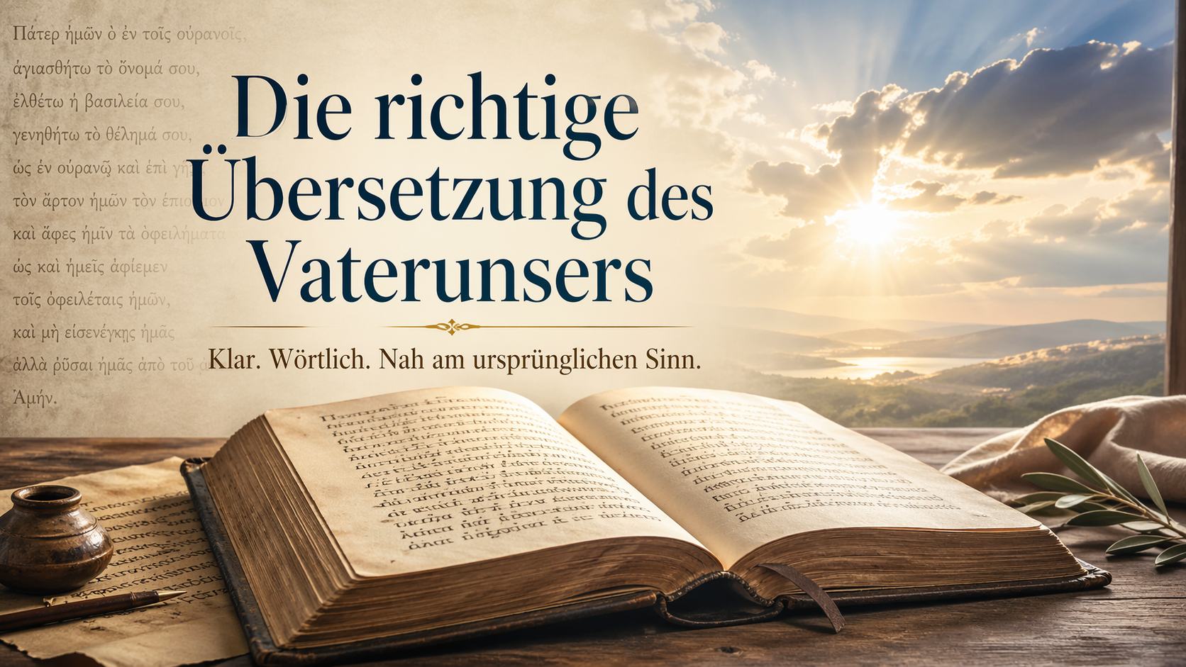 Die richtige Übersetzung des Vaterunsers